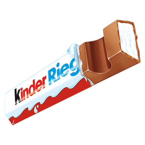 Ferrero Kinder Riegel Bar HEAT SENSITIVE ITEM. PLEASE ADD ITEM 122942 TO THE ORDER TO TRY TO PROTECT CHOCOLATES FROM HEAT DAMAGE. 21g