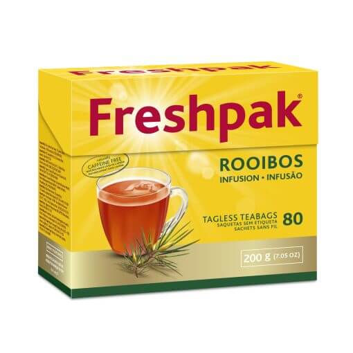 Freshpak Rooibos Tea Tagless Tea Bags (Pack of 80 Bags) 200g
