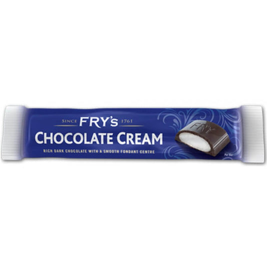 Frys Chocolate Cream HEAT SENSITIVE ITEM. PLEASE ADD ITEM 122942 TO THE ORDER TO TRY TO PROTECT CHOCOLATES FROM HEAT DAMAGE. 49g