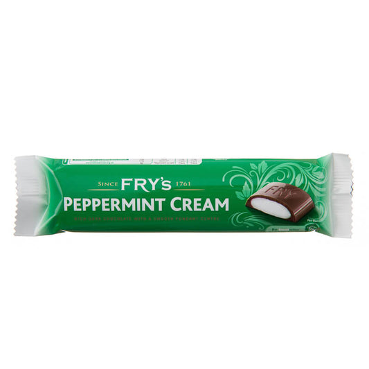Frys Peppermint Cream HEAT SENSITIVE ITEM. PLEASE ADD ITEM 122942 TO THE ORDER TO TRY TO PROTECT CHOCOLATES FROM HEAT DAMAGE. 49g