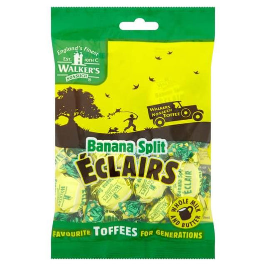 Walkers Nonsuch Toffee Banana Split Eclairs Bag 150g