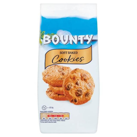 Mars Bounty Soft Baked Cookies HEAT SENSITIVE ITEM. PLEASE ADD ITEM 122942 TO THE ORDER TO TRY TO PROTECT CHOCOLATES FROM HEAT DAMAGE. 180g