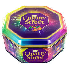 Nestle Quality Street Tin (HEAT SENSITIVE ITEM - PLEASE ADD A THERMAL BOX TO YOUR ORDER TO PROTECT YOUR ITEMS 813g