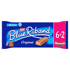 Nestle Blue Riband Biscuits (Pack of 12 Bars) HEAT SENSITIVE ITEM. PLEASE ADD ITEM 122942 TO THE ORDER TO TRY TO PROTECT CHOCOLATES FROM HEAT DAMAGE 216g