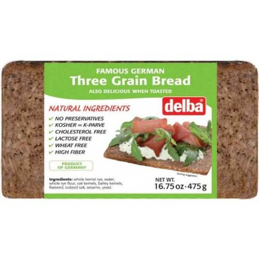 Delba 3 Grain Bread 500g