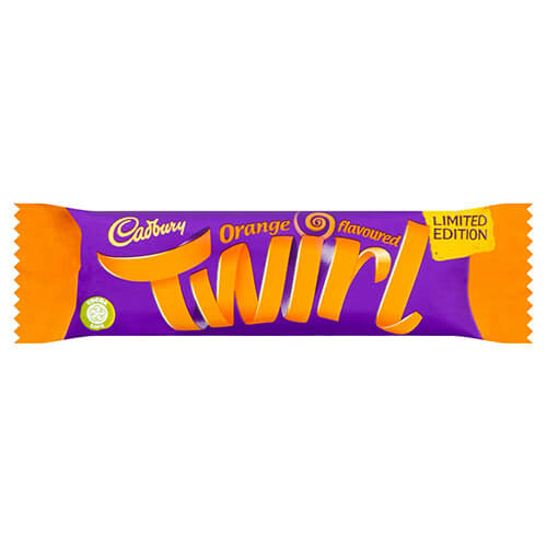 Cadbury Twirl Orange (Dipped Flake) HEAT SENSITIVE ITEM. PLEASE ADD ITEM 122942 TO THE ORDER TO TRY TO PROTECT CHOCOLATES FROM HEAT DAMAGE. 43g
