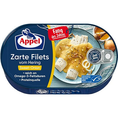 Appel Herring Zarte Filets in Sweet Onion Sauce 190g