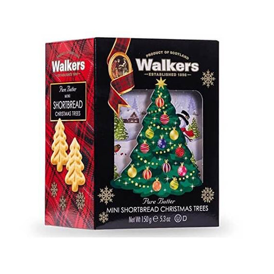 Walkers Mini Christmas Tree Shortbread Box 150g