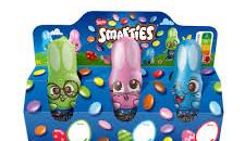 Nestle Smarties Mini Easter Bunny HEAT SENSITIVE ITEM. PLEASE ADD ITEM 122942 TO THE ORDER TO TRY TO PROTECT CHOCOLATES FROM HEAT DAMAGE. 3PK 56.1g