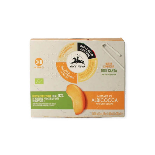 Alce Nero Organic Apricot Nectar Tetra Pack 600ml