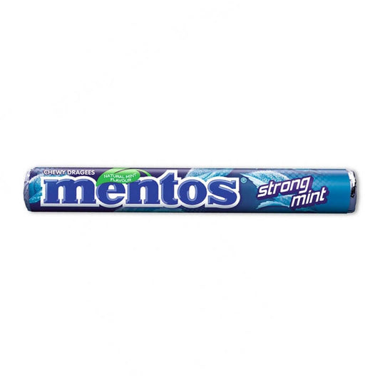 Mentos Strong Natural Mint Flavour Mint Chewy Dragees 37.5g