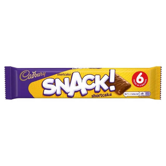 Cadbury Snack Shortcake (Pack of 6) HEAT SENSITIVE ITEM. PLEASE ADD ITEM 122942 TO THE ORDER TO TRY TO PROTECT CHOCOLATES FROM HEAT DAMAGE. 120g