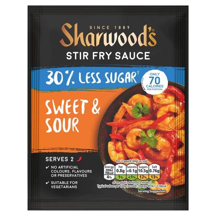 Sharwoods Sweet Sour 30 Ls Stir Fry 120g British Food Shop