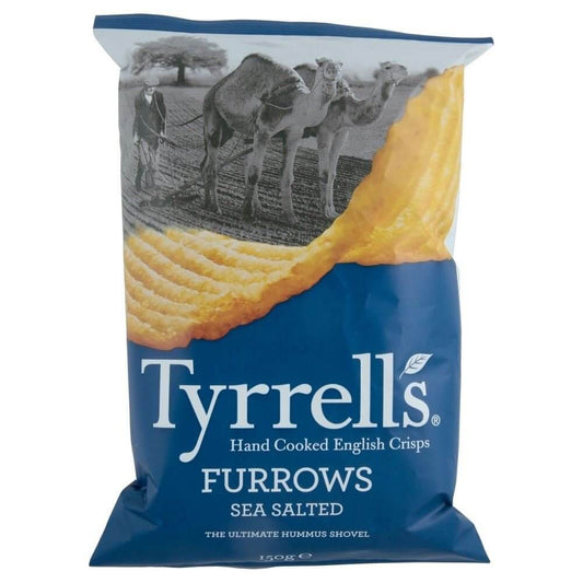 Tyrrells Furrows Sea Salt Crisps 150g