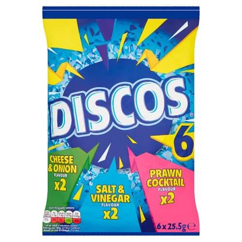 Discos Assorted Crisps 6pk 153g