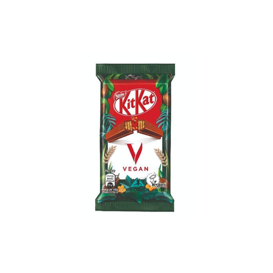 Nestle Kitkat 4 Finger Vegan Chocolate Bar HEAT SENSITIVE ITEM. PLEASE ADD ITEM 122942 TO THE ORDER TO TRY TO PROTECT CHOCOLATES FROM HEAT DAMAGE. 41.5g