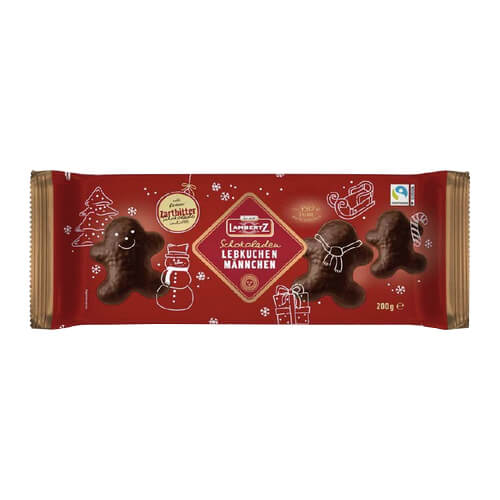 Lambertz Dark Chocolate Gingerbread Men 200g