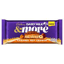Cadbury Milk Caramel Nut Crunch Bar HEAT SENSITIVE ITEM. PLEASE ADD ITEM 122942 TO THE ORDER TO TRY TO PROTECT CHOCOLATES FROM HEAT DAMAGE. 200g