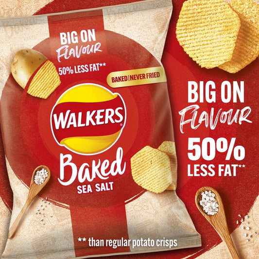 Walkers Baked Sea Salted Crisp 38g