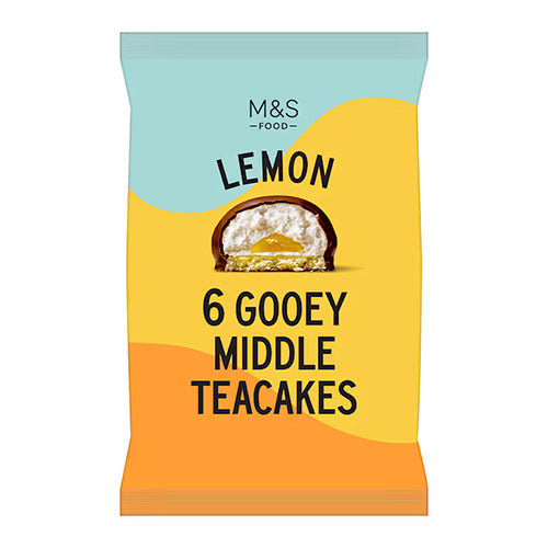 Marks and Spencer Lemon 6 Gooey Middle Teacakes 180g