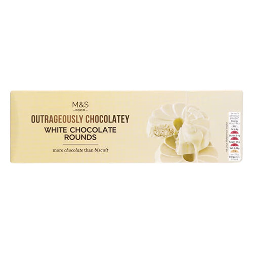 Marks and Spencer Outrageously Chocolatey White Chocolate Rounds 200g