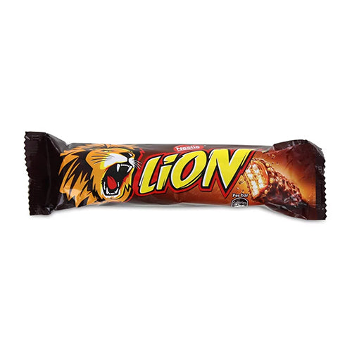 Nestle Lion Bar HEAT SENSITIVE ITEM. PLEASE ADD ITEM 122942 TO THE ORDER TO TRY TO PROTECT CHOCOLATES FROM HEAT DAMAGE. 42g