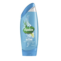 Radox Shower Gel Active 2 in 1 Shower Gel and Shampoo 225ml