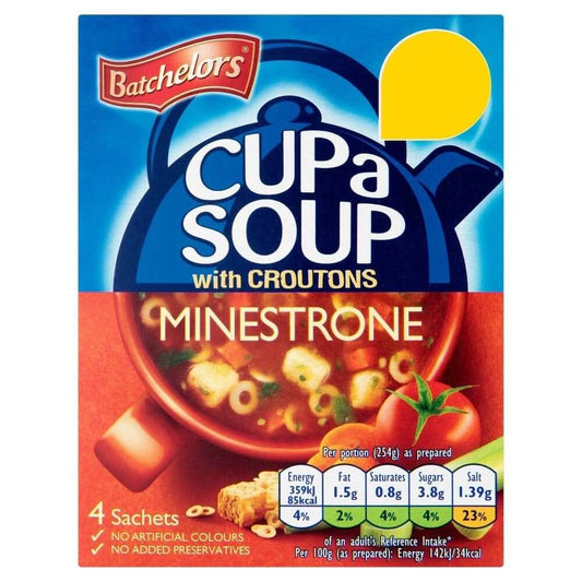 Batchelors Cup a Soup Minestrone with Croutons 4pk 94g