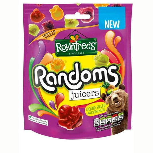 Nestle Rowntrees Randoms Juicers Pouch 140g