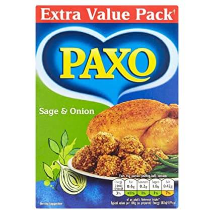 Paxo Sage and Onion Stuffing 340g