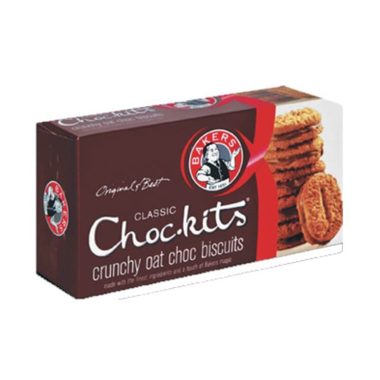 Bakers Choc Kits Classic Biscuits (Kosher)  HEAT SENSITIVE ITEM. PLEASE ADD ITEM 122942 TO THE ORDER TO TRY TO PROTECT CHOCOLATES FROM HEAT DAMAGE. 200g