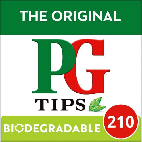 PG Tips Tea Original Giant Box (Pack of 210 Tea Bags) 609g