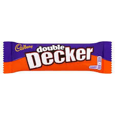 Cadbury Double Decker HEAT SENSITIVE ITEM. PLEASE ADD ITEM 122942 TO THE ORDER TO TRY TO PROTECT CHOCOLATES FROM HEAT DAMAGE 54.5g