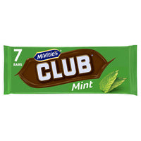 Jacobs (McVities) Club Bars Mint (Pack of Seven Bars) 154g