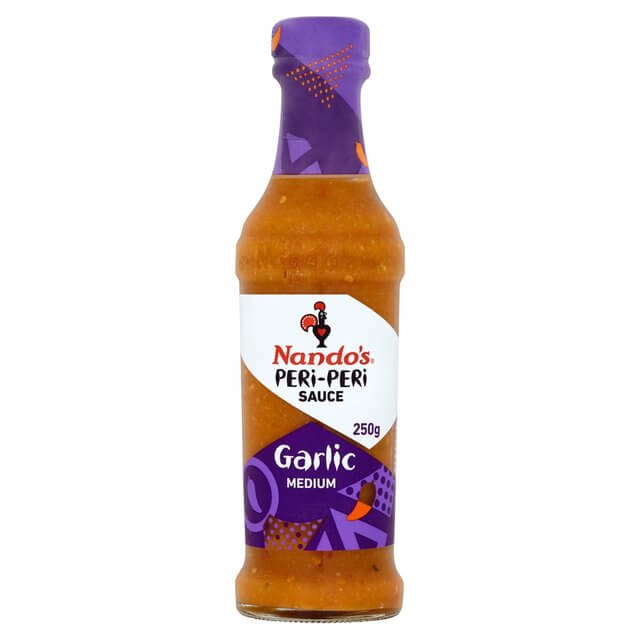 Nandos Garlic Peri Peri Sauce Large Bottle (Kosher) 250g