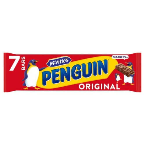 McVities Penguin Biscuits 7pk  HEAT SENSITIVE ITEM. PLEASE ADD ITEM 122942 TO THE ORDER TO TRY TO PROTECT CHOCOLATES FROM HEAT DAMAGE. 172.2g