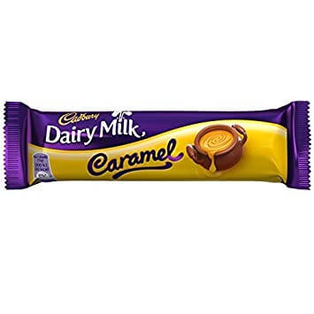 Cadbury Dairy Milk Caramel Caramel HEAT SENSITIVE ITEM. PLEASE ADD ITEM 122942 TO THE ORDER TO TRY TO PROTECT CHOCOLATES FROM HEAT DAMAGE. 45g