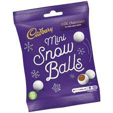 Cadbury Dairy Milk Snow Balls Bag 74g