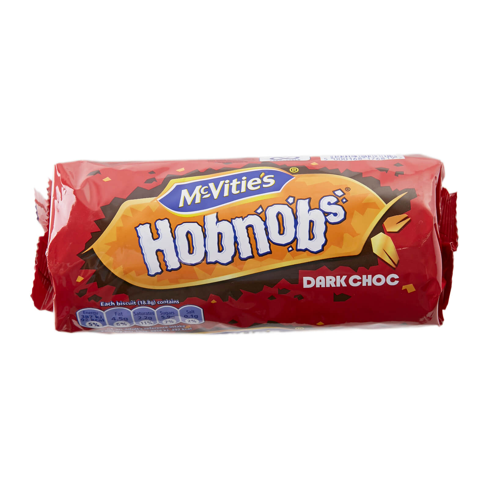 McVities Hobnobs Dark Chocolate Biscuits  HEAT SENSITIVE ITEM. PLEASE ADD ITEM 122942 TO THE ORDER TO TRY TO PROTECT CHOCOLATES FROM HEAT DAMAGE. 262g