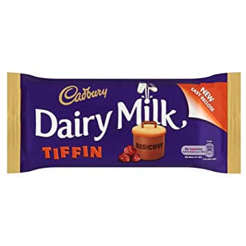 Cadbury Tiffin Bar HEAT SENSITIVE ITEM. PLEASE ADD ITEM 122942 TO THE ORDER TO TRY TO PROTECT CHOCOLATES FROM HEAT DAMAGE. 53g