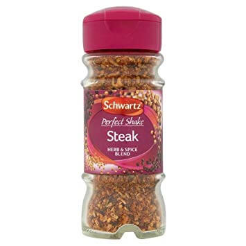 Schwartz Steak Seasoning with Pepper and Garlic Spice Bottle 46g