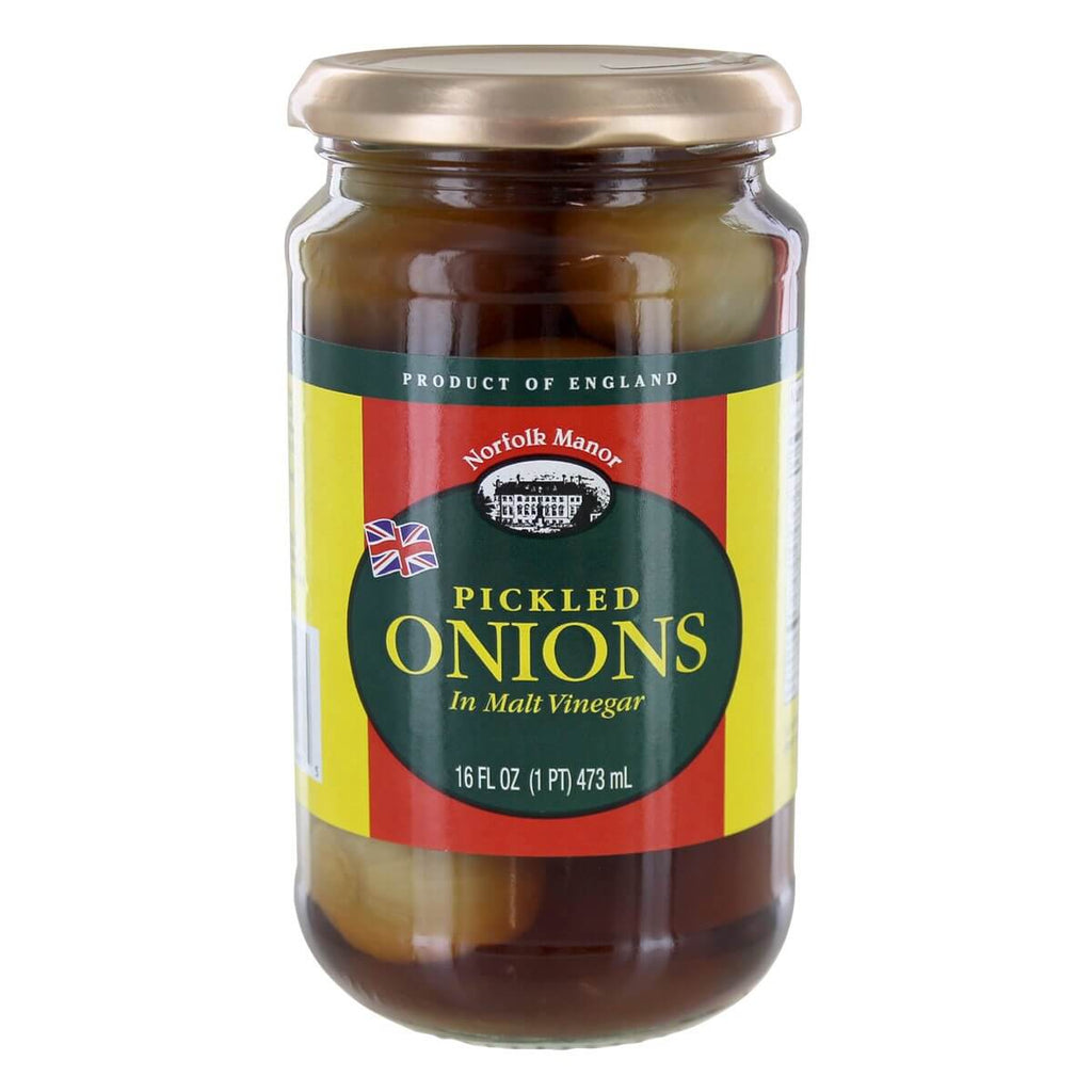 Norfolk Manor Pickled Onions in Malt Vinegar 473ml British Food Shop