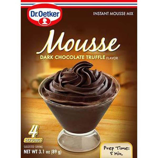 Dr Oetker Dark Chocolate Truffle Mousse Mix 4 Servings 89g