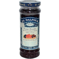 St Dalfour Four Fruits Fruit Spread, An Old French Recipe 100% Fruit, No Cane Sugar. 284g