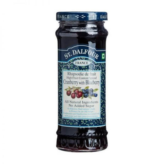 St Dalfour Cranberry with Blueberry Fruit Spread 284g