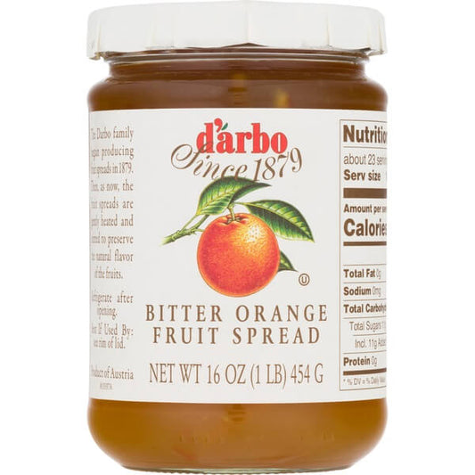 D Arbo Bitter Orange Fruit Spread Prepared According to Secret Traditional Austrian Recipes 454g