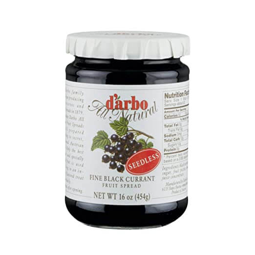 D Arbo Black Currant Seedless Fruit Spread 454g