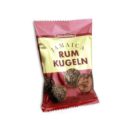 Schluckwerder Jamaica Rum Truffles  HEAT SENSITIVE ITEM. PLEASE ADD ITEM 122942 TO THE ORDER TO TRY TO PROTECT CHOCOLATES FROM HEAT DAMAGE. 200g