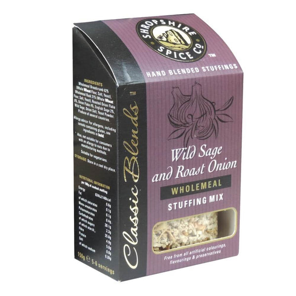 Shropshire Spice Co Stuffing Wild Sage and Roast Onion Wholemeal Mix 150g