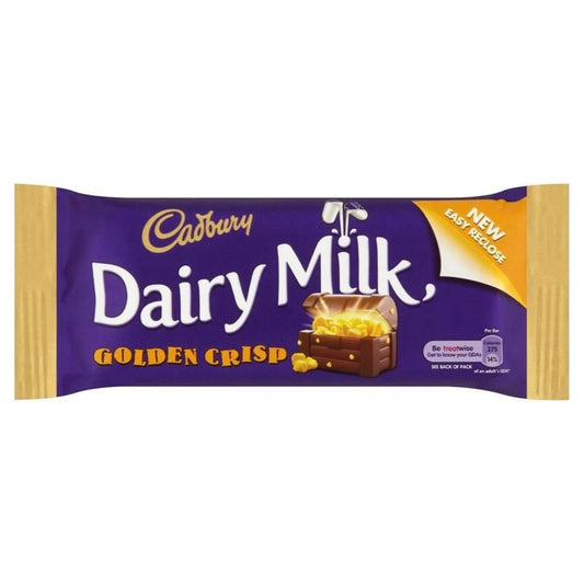 Cadbury Golden Crisp Bar  HEAT SENSITIVE ITEM. PLEASE ADD ITEM 122942 TO THE ORDER TO TRY TO PROTECT CHOCOLATES FROM HEAT DAMAGE. 54g